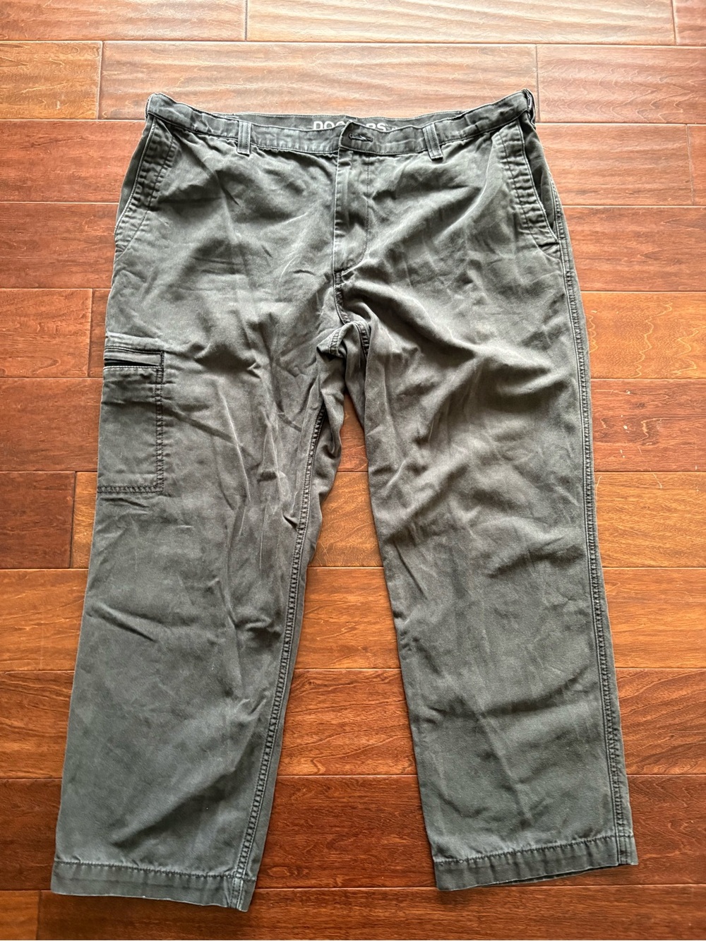 Dockers Men's Vintage Black Work Pants - Casual Straight Fit 42x30